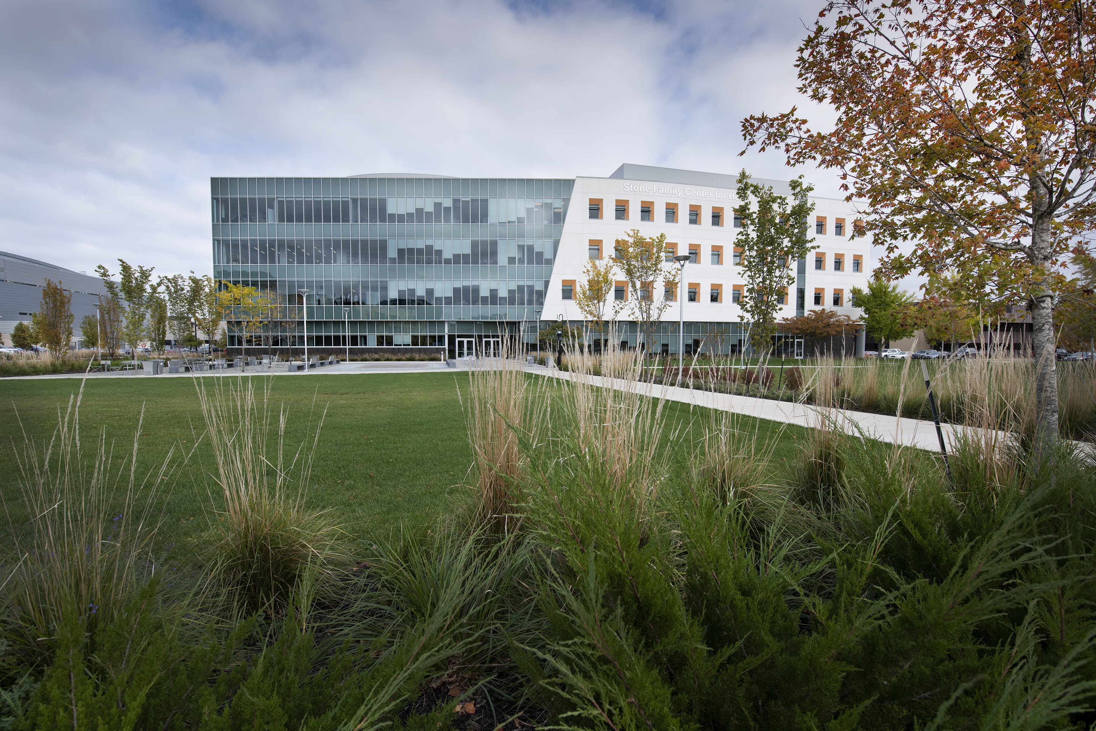 A photo of the IU School of Medicine's Evansville campus. 