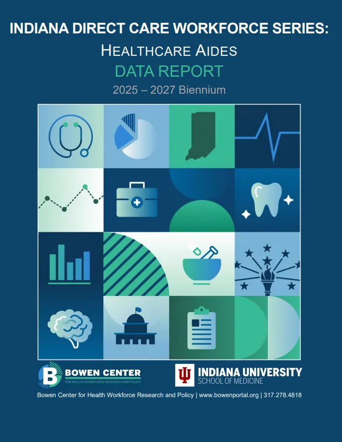 2025 Indiana Healthcare Aide Workforce Data Report cover