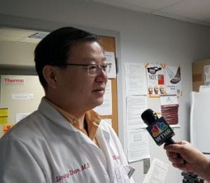 News interview with doctor