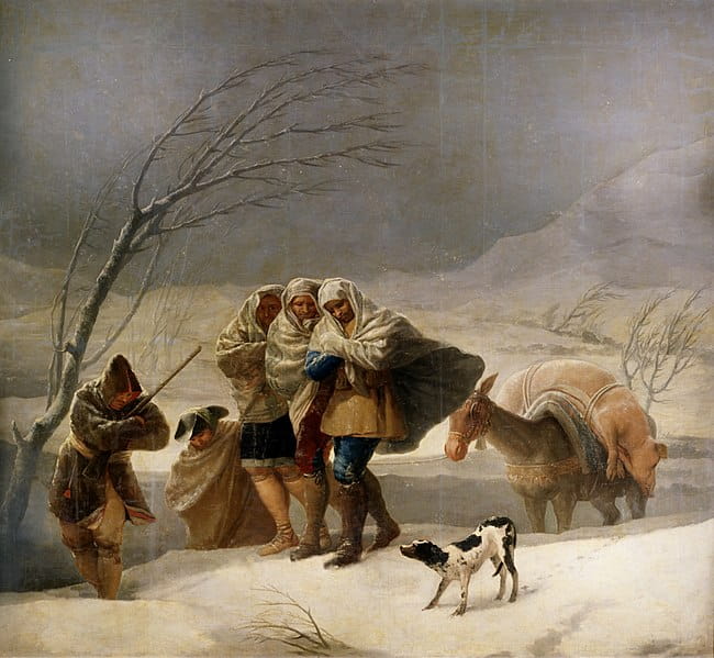 La nevada. Francisco Goya. 1786