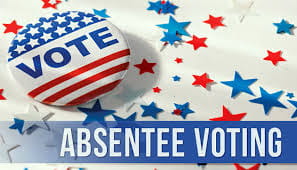 Absentee voting sticker