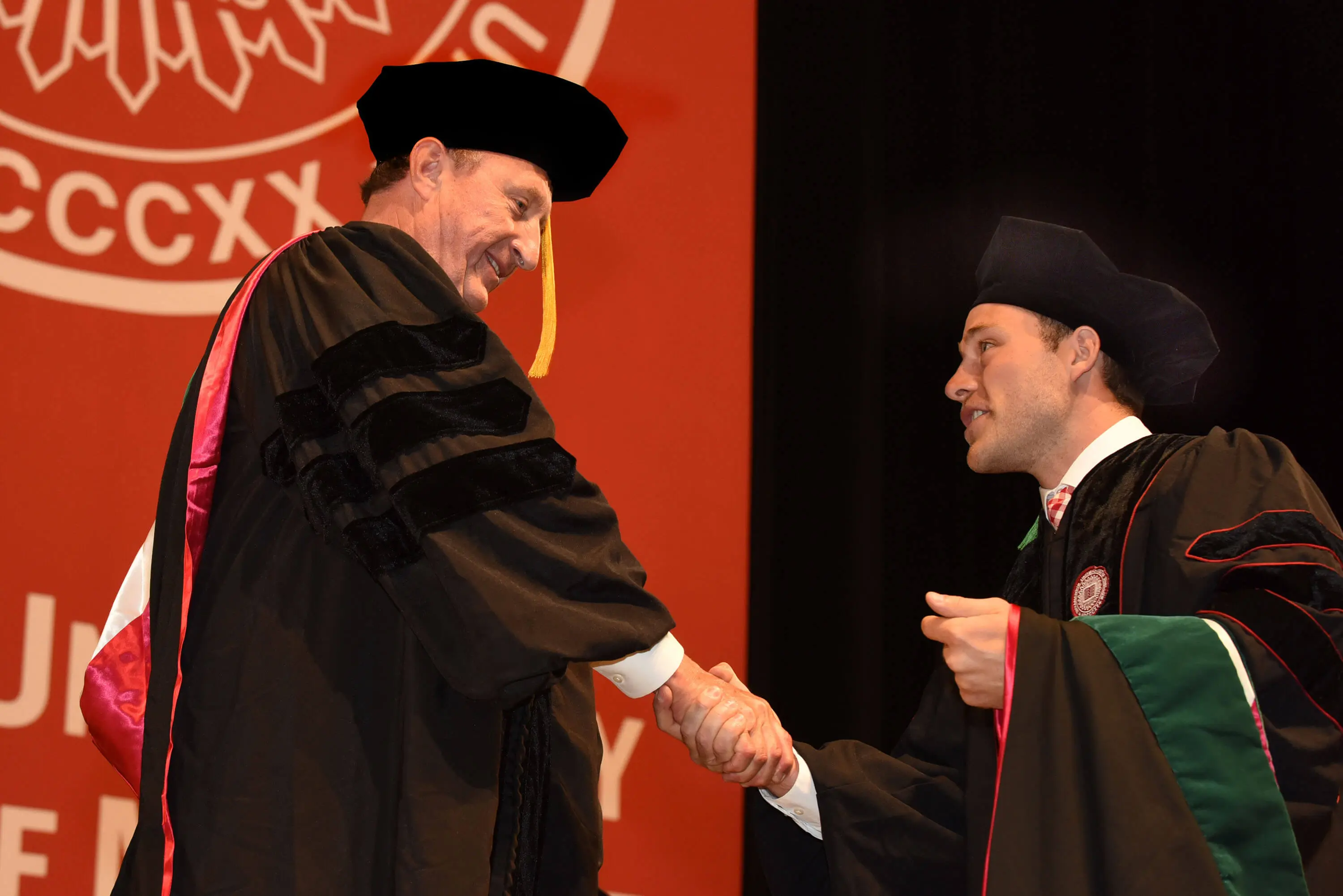 Dr. Brown and David Maurer at commencement