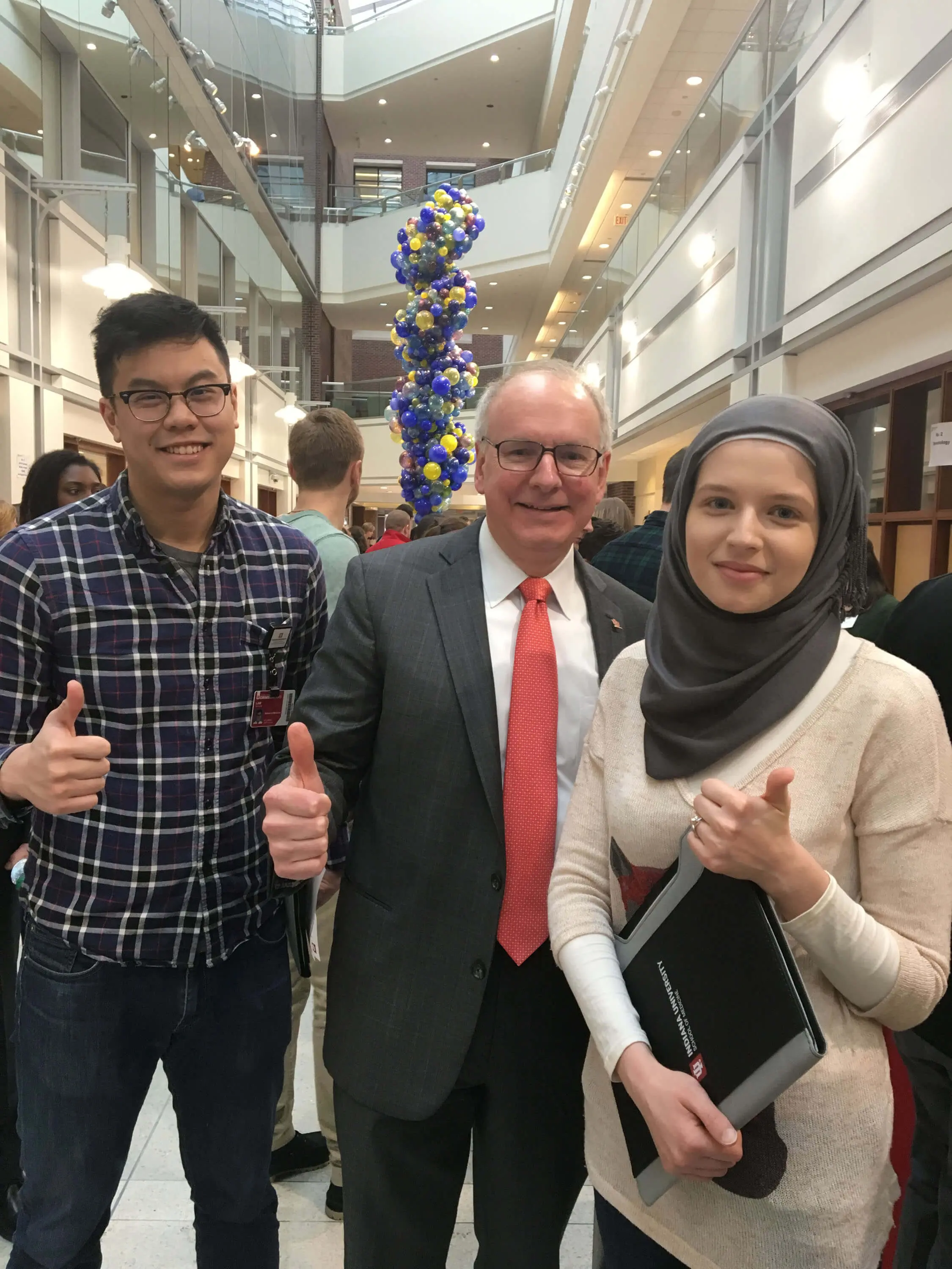 Dean Hess at Career Fair Friday