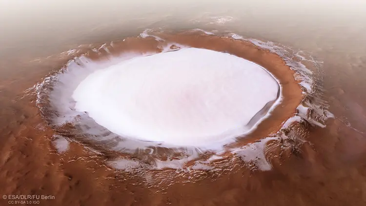 Korolev Crater on Mars