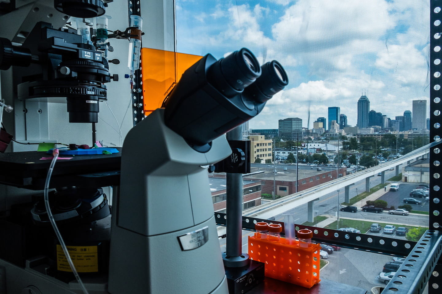 Research-Stock-Images014.jpg Lab equipment near window showing city skyline
