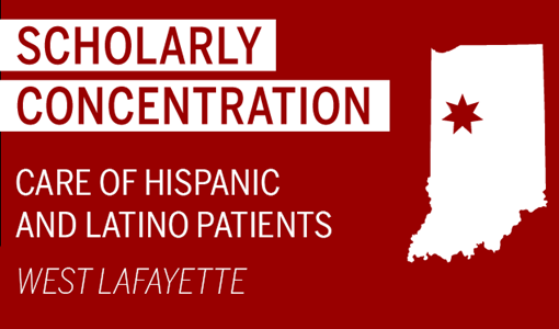 map shows location of the latino patient care concentration in west lafayette