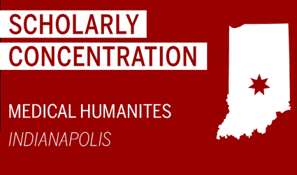 map shows the medical humanities concentration located in indianapolis