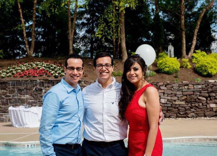 Alabd with his older brother, Andrew Alabd, MD, and sister-in law, Dina Attalla
