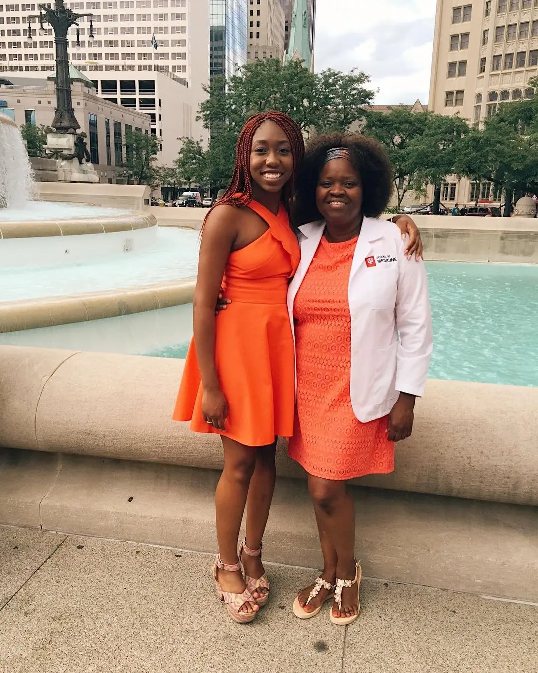Areisa with her mother
