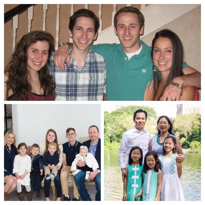 collage of family photos from Paul Ko, Louis Cantor and Michael Meneghini