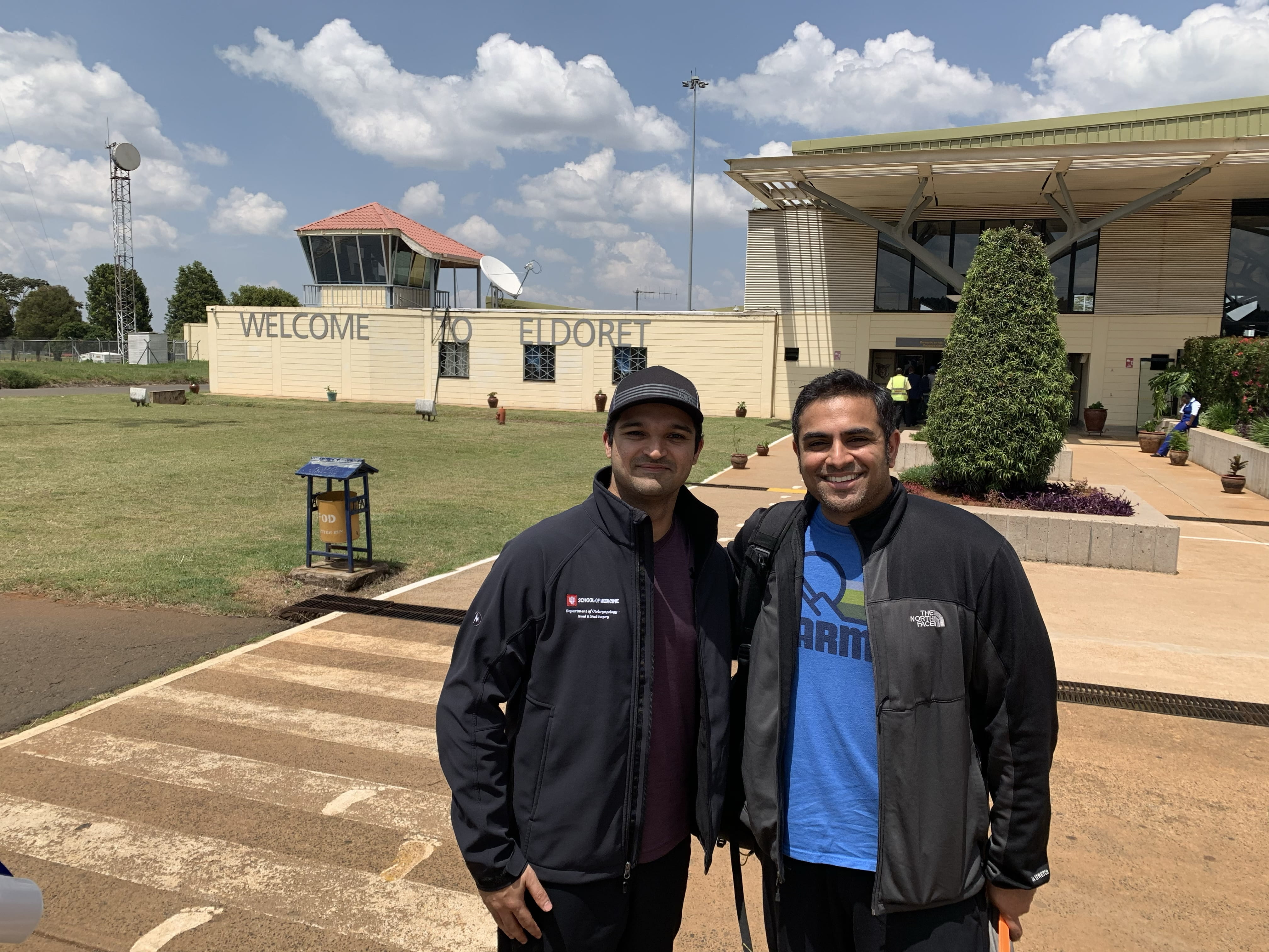 Avinash Mantravadi, MD, and Kazim Alwani, MD arrive in Eldoret, Kenya.