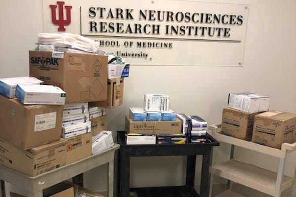 ppe donation from stark neurosciences research institute
