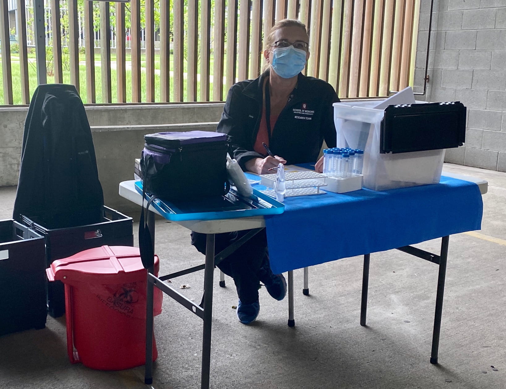 Pre-lab processing for OB-GYN research curbside specimen collections