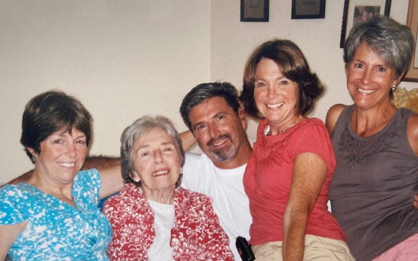 Sarah Roush with her family