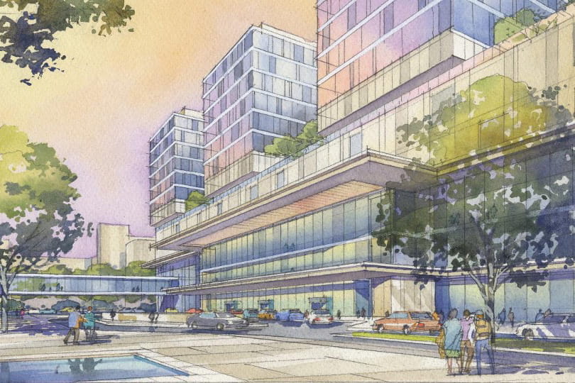 rendering of the new campus