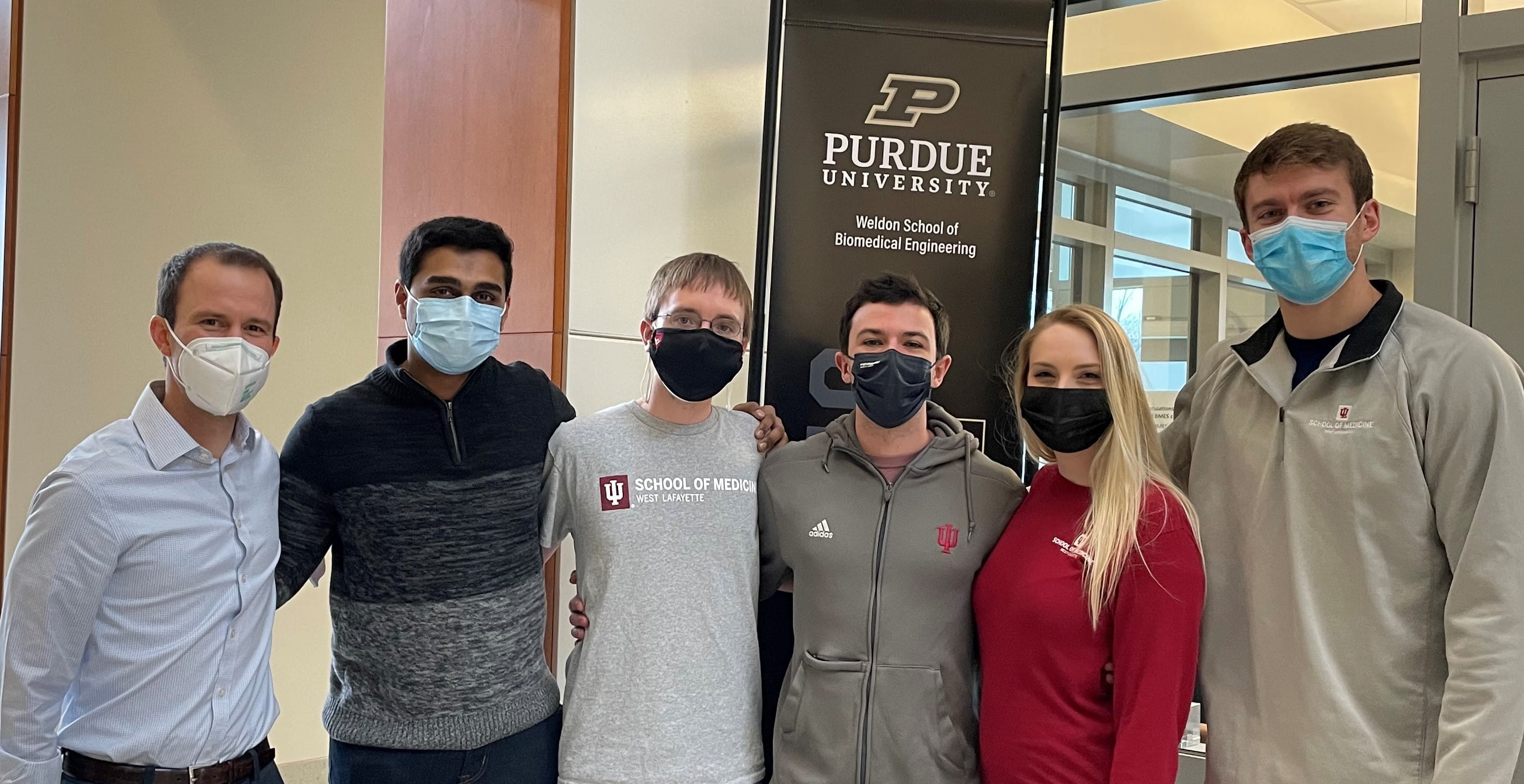 Dr. Goergen with BME/AMT students