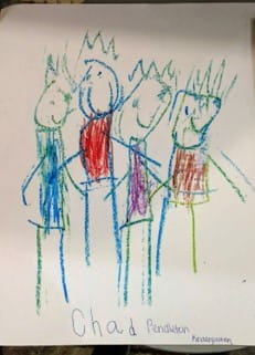 Artwork by Chad Pendleton, who won Second Place in the Grades K-2 category of Create for a Cause 2021