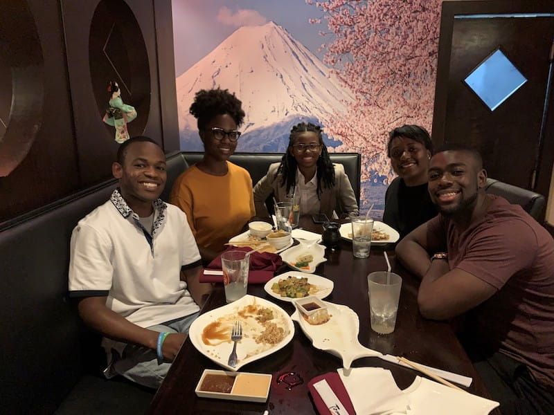 Physician mentor Davoy Murray with mentees