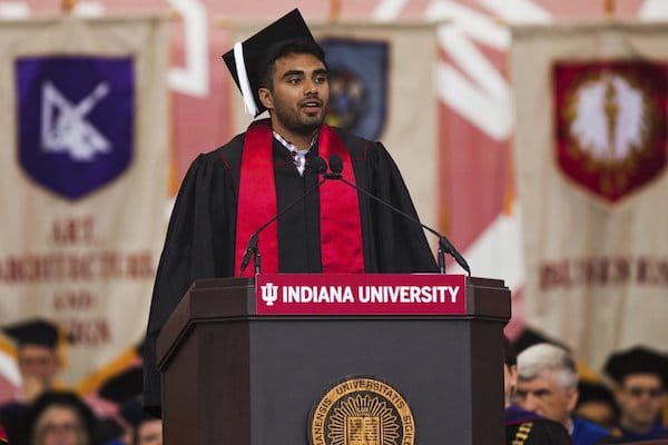 Eashan Kumar at IU graduation