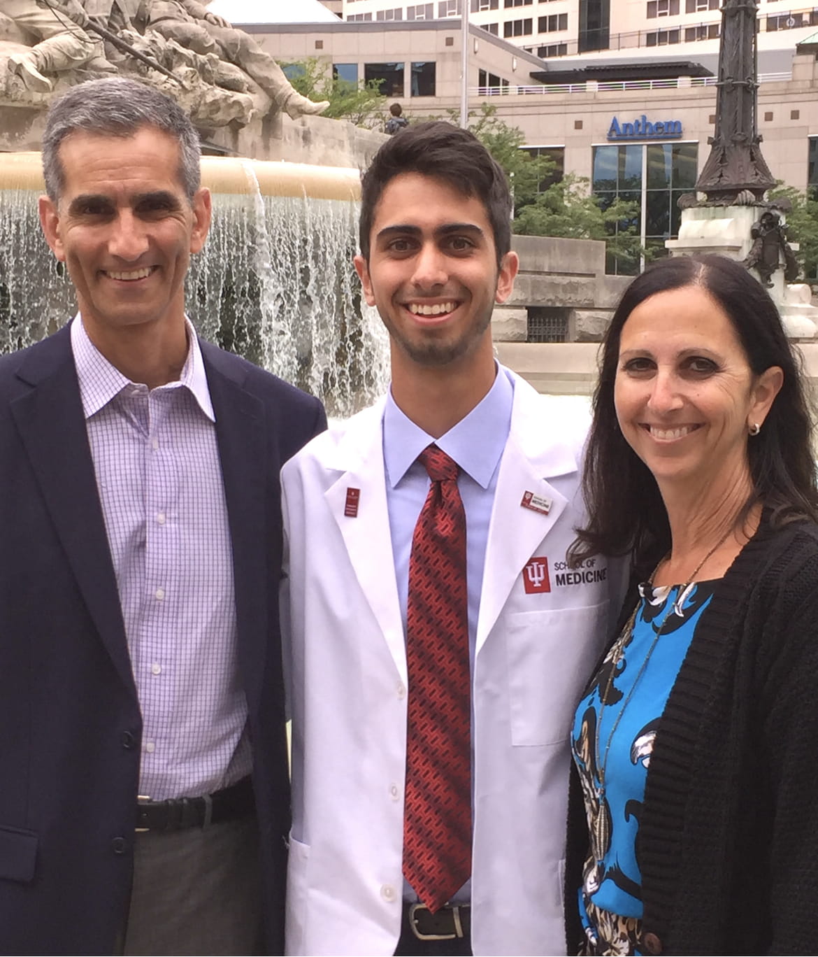 Alumni Gus and Rebecca Galante with son Eric, Class of 2021