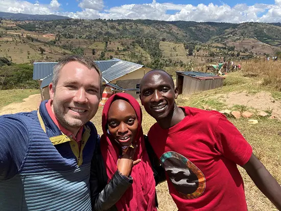 John Humphrey, MD, and his research colleagues in Kenya. 
