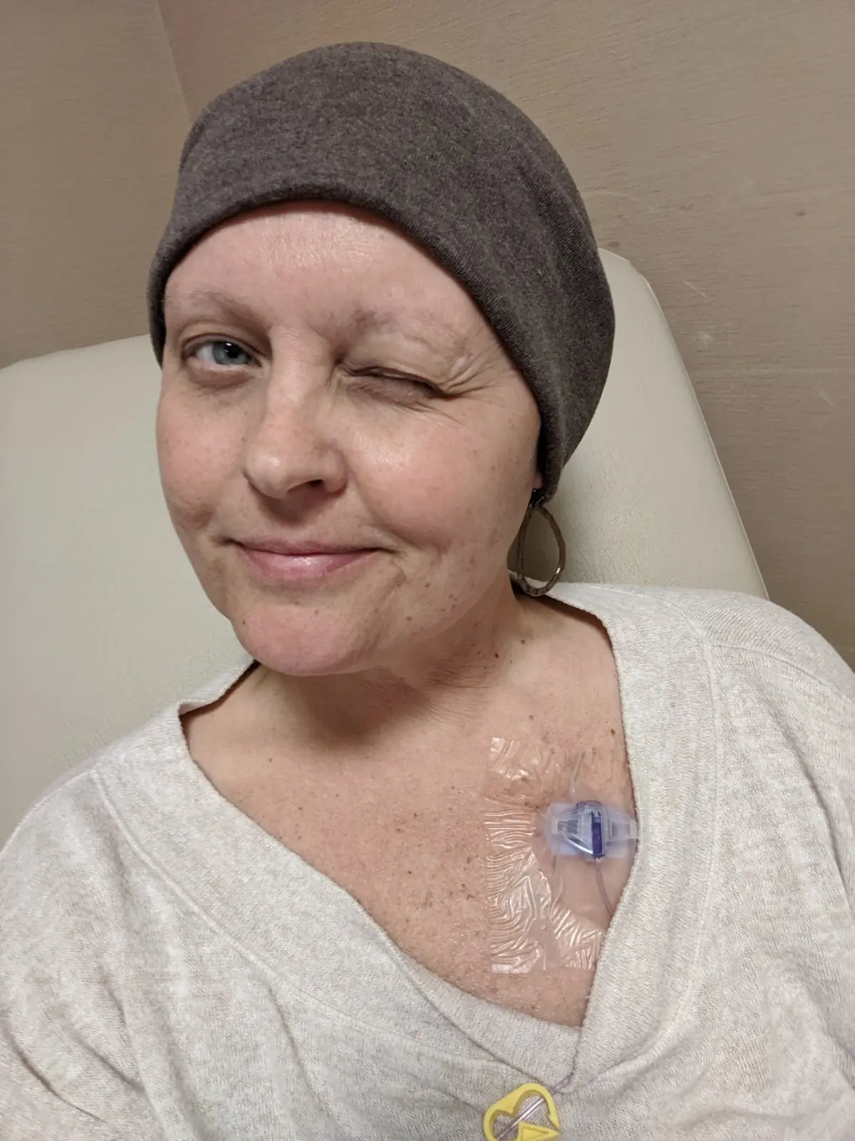 Jenny Brown during treatment