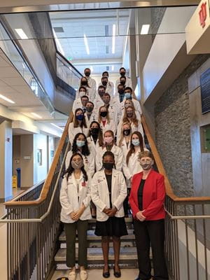 Dr. Kreisle with Class of 2024