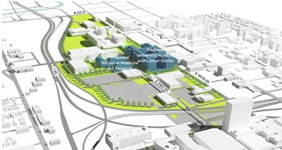 Planned Academic Health Center in Indianapolis