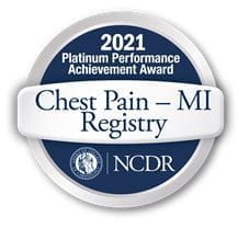 Platinum Chest Pain MI Registry Award