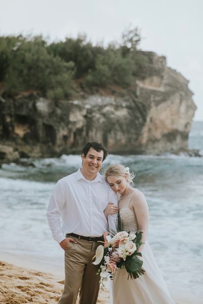Ethan Biggs and Sydney Clark wedding photo