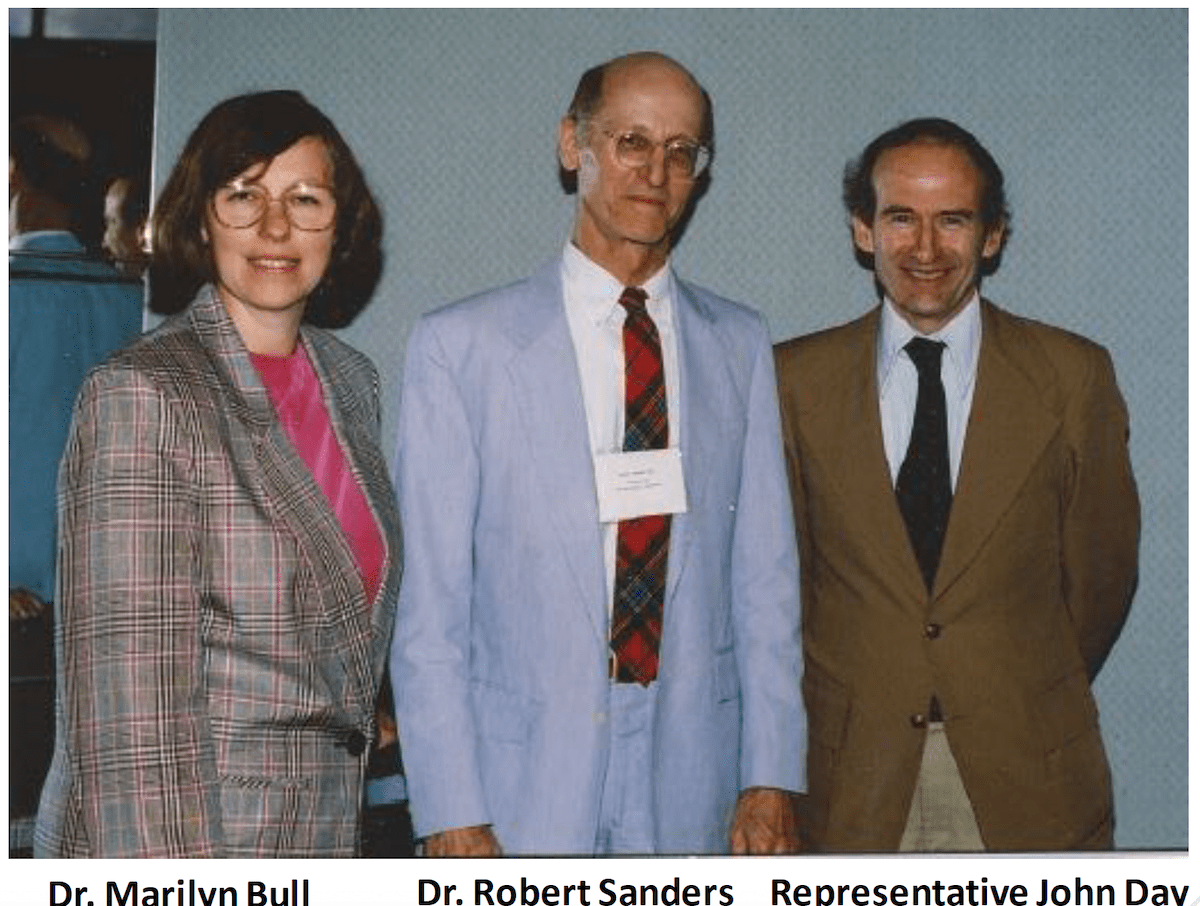 Marilyn Bull with Dr. Sanders and Rep. Day
