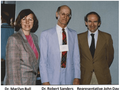 Marilyn Bull with Dr. Sanders and Rep. Day