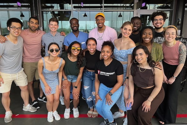 DEI Coalition group outing at Top Golf