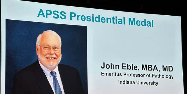 Photo from Dr. Ebles Award ceremony