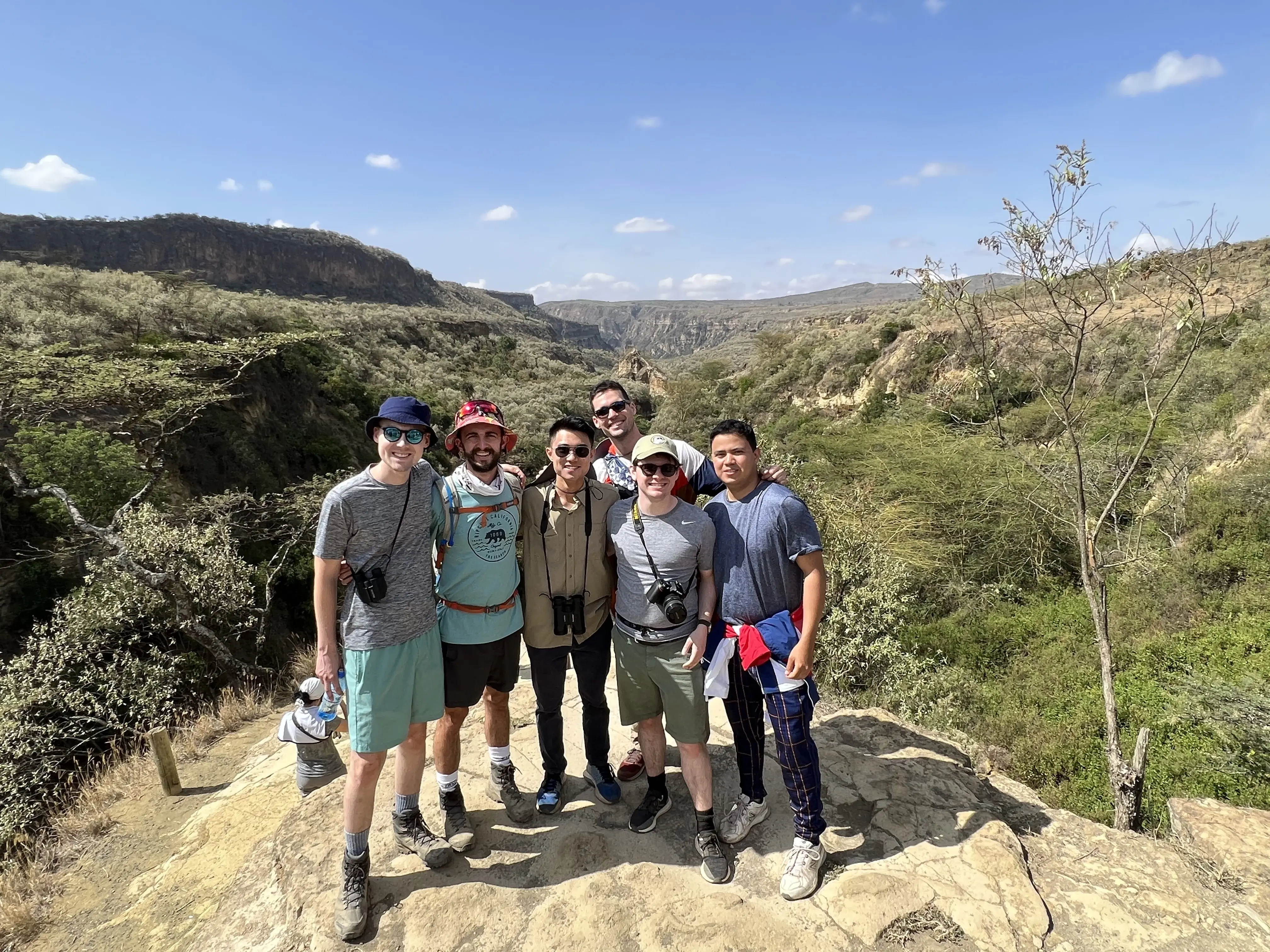 IU medical students at Hell's Gate in Naivasha, Kenya