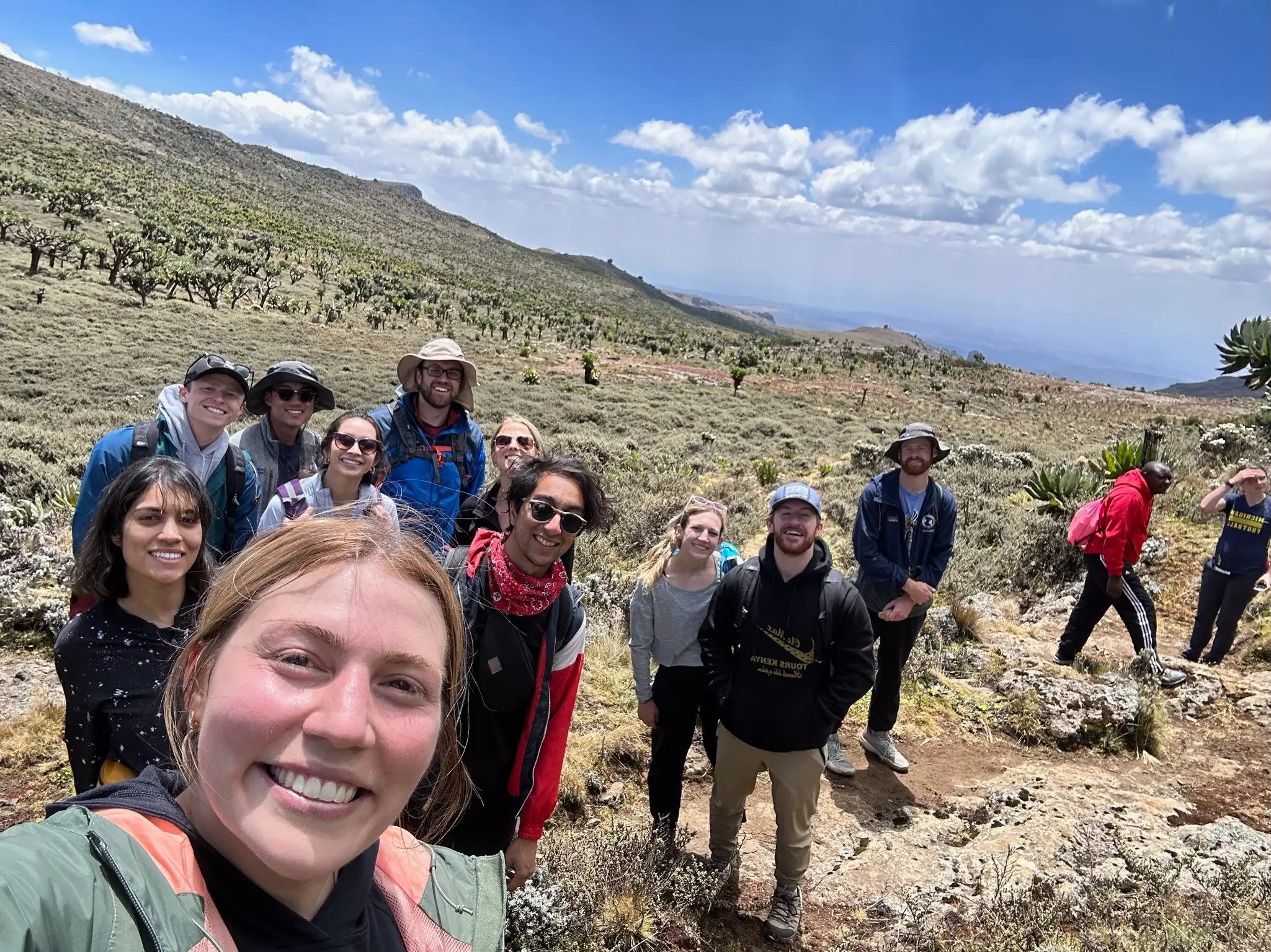 Emily Adaniya and other medical students in Kenya