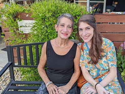 Julia LaMotte with her mom