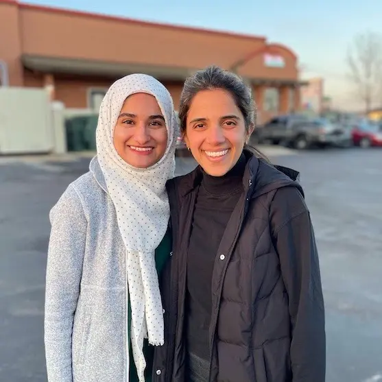 Maria Khan and Aida Haddad