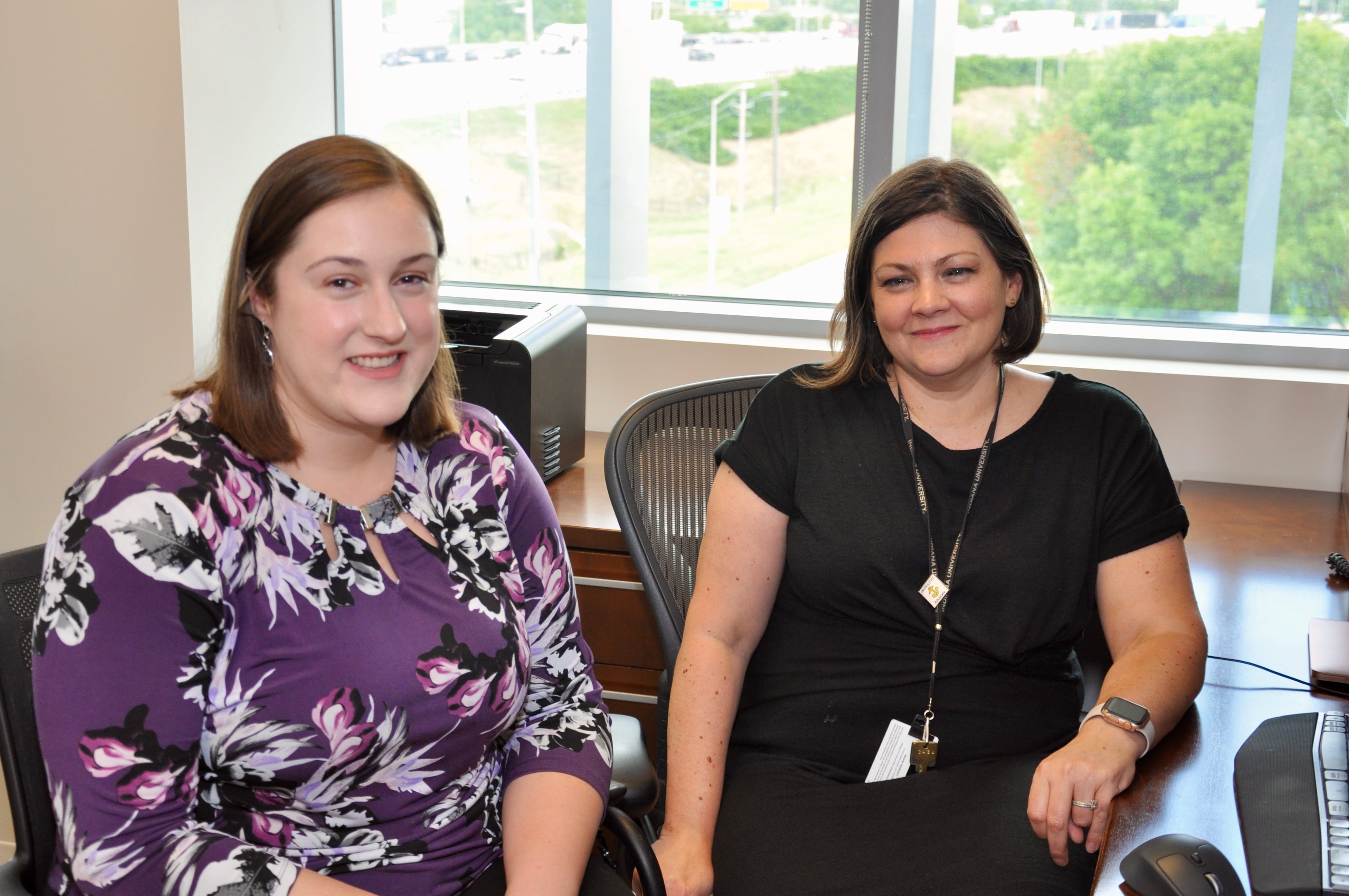 MD/PhD student Olivia Murray with Dr. Leslie Hulvershorn