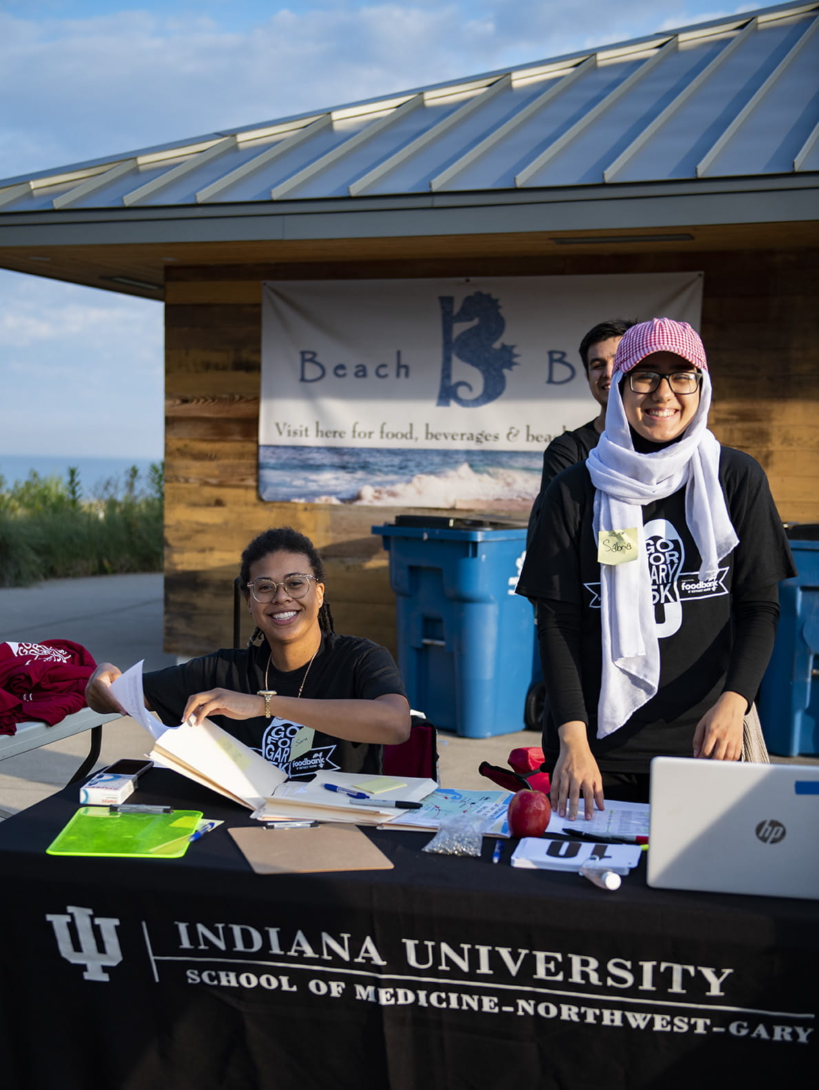 MD students at the Go for Gary registration table