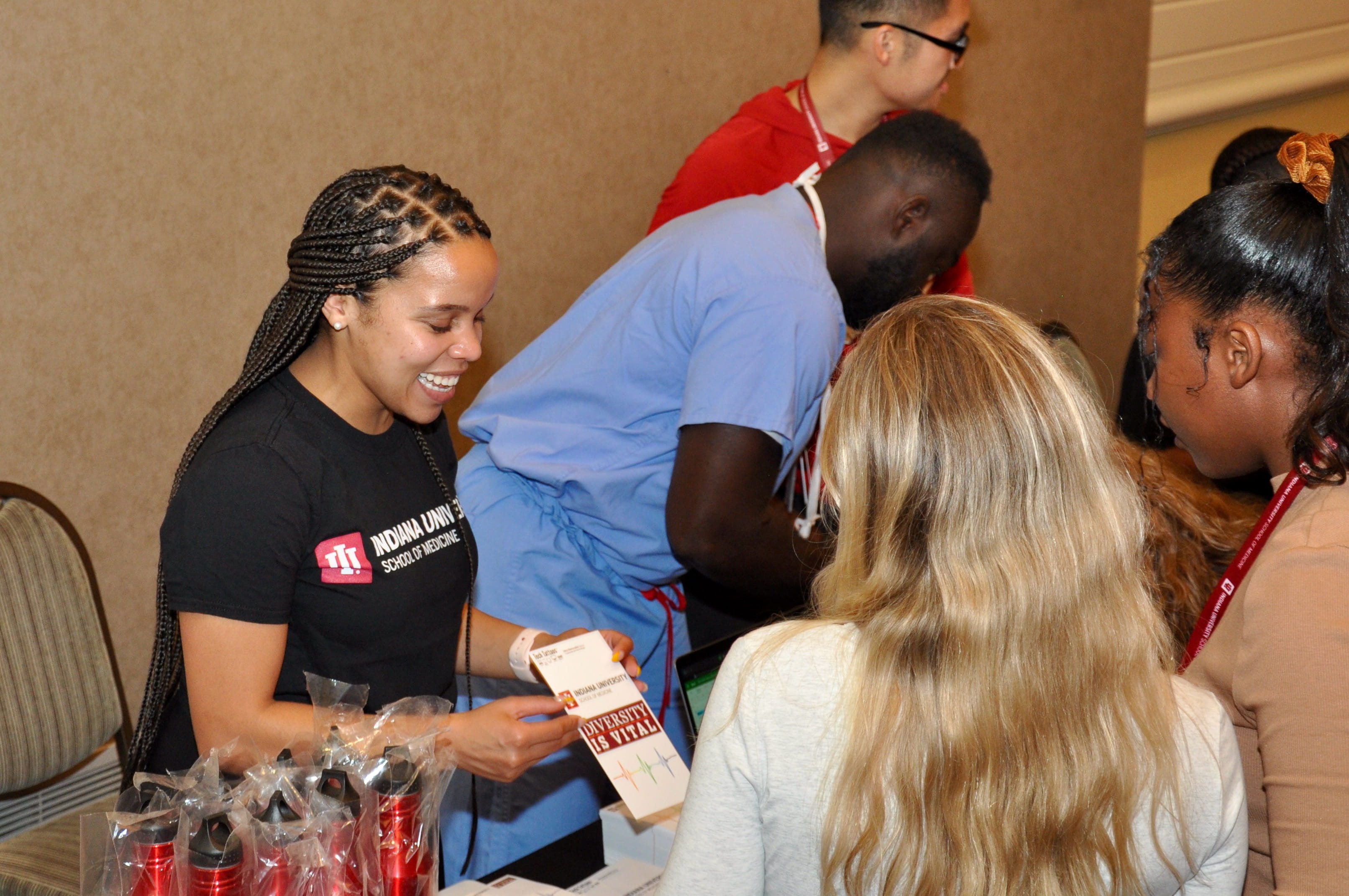 Trilliah Fazle at the new MD student resource fair