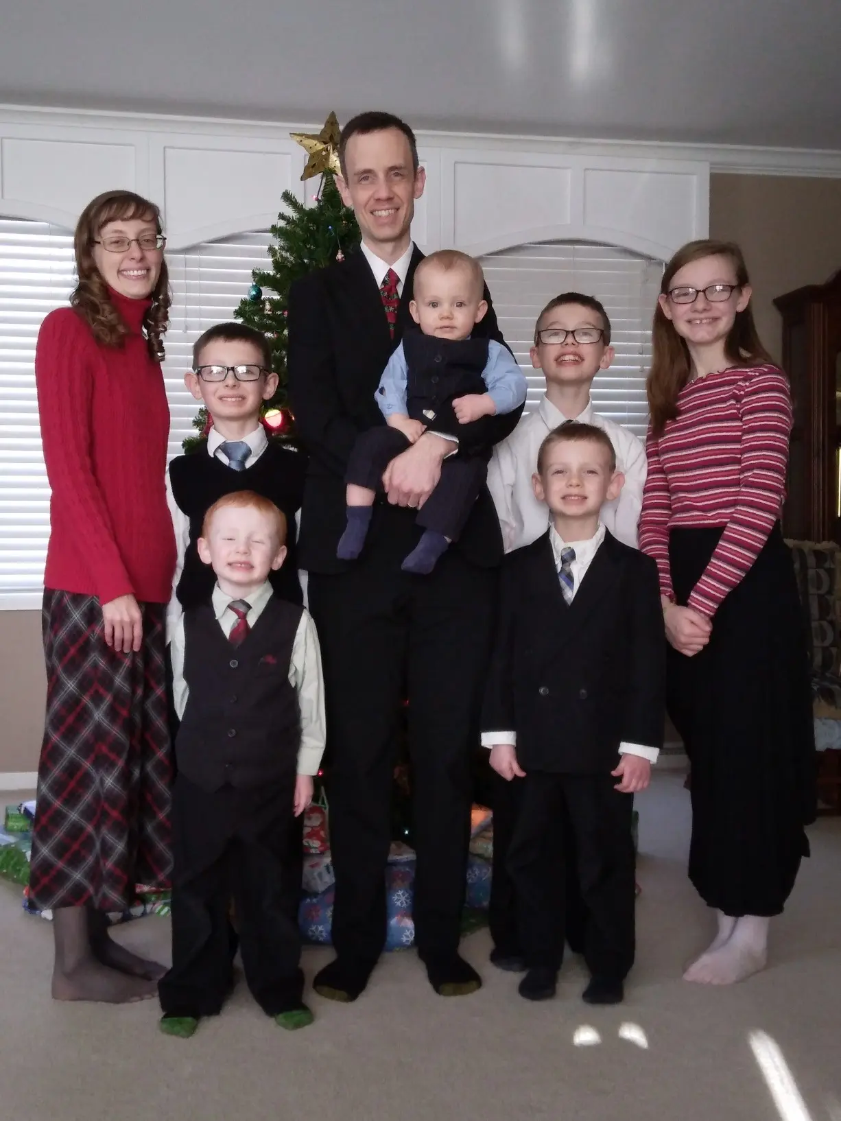 Mark Westbroek with his family
