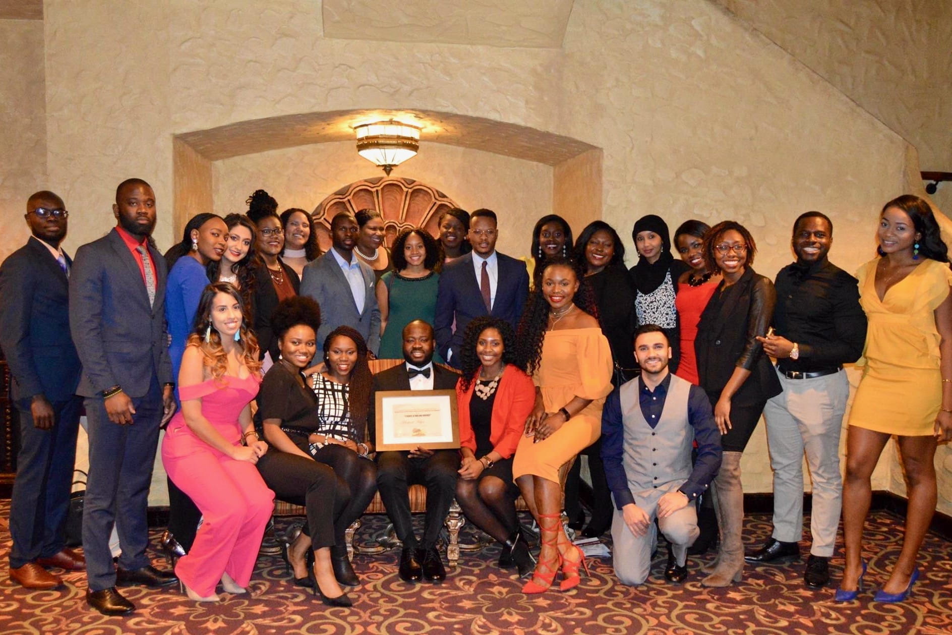 Michael Adjei with MSMS and IUSM 'family'