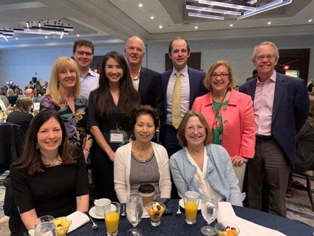 McHenry with colleagues at IBJ recognition event