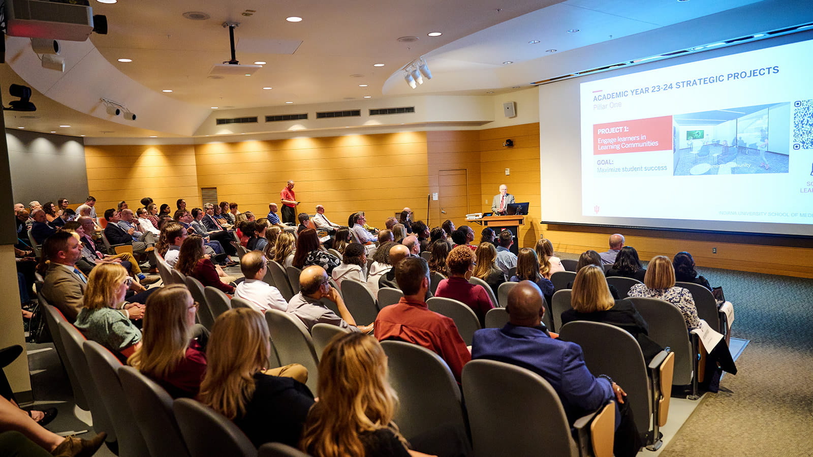 Audience at Fall 2023 All School Meeting