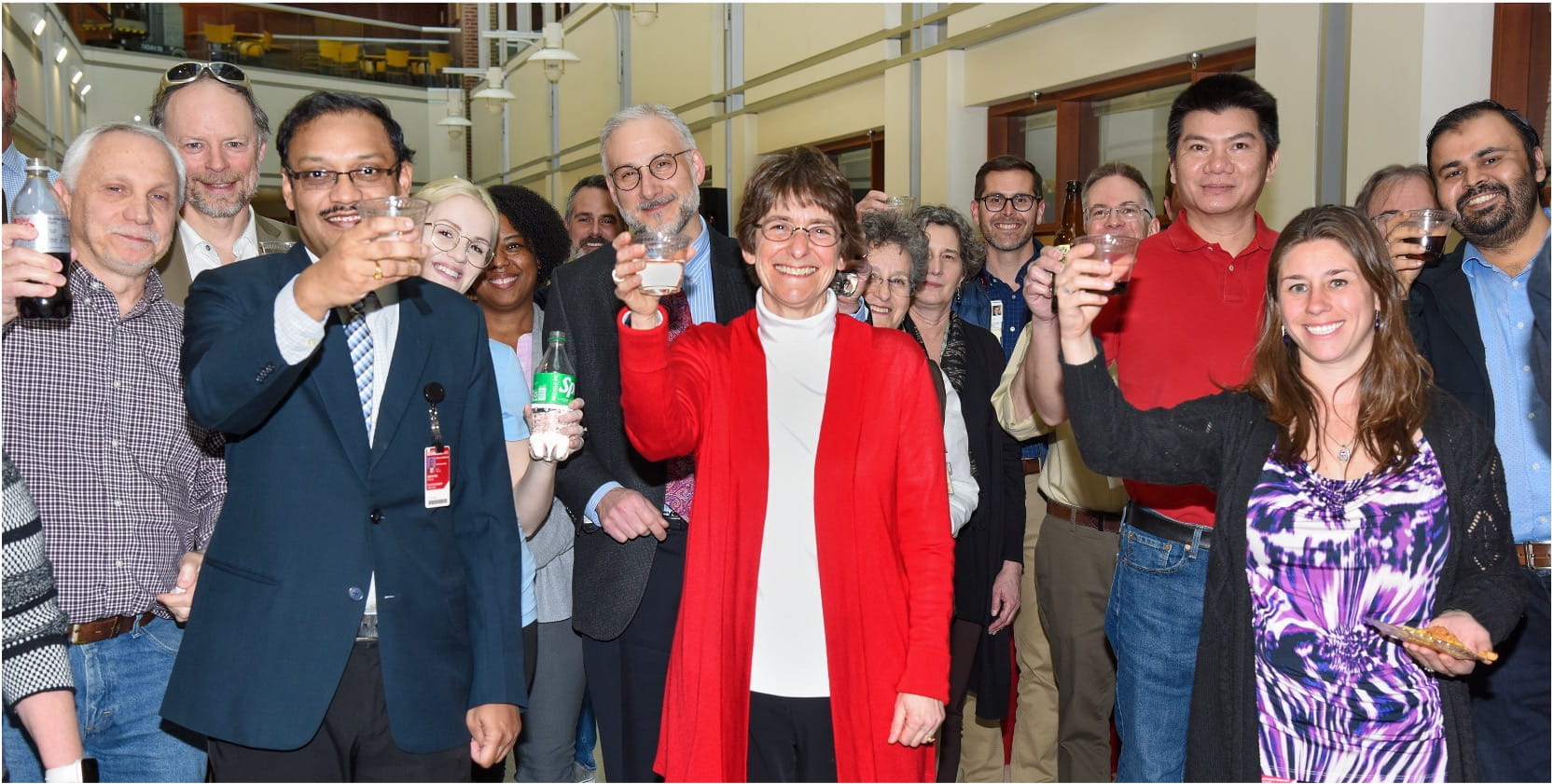 Tatiana Foroud toasts new grant recipients