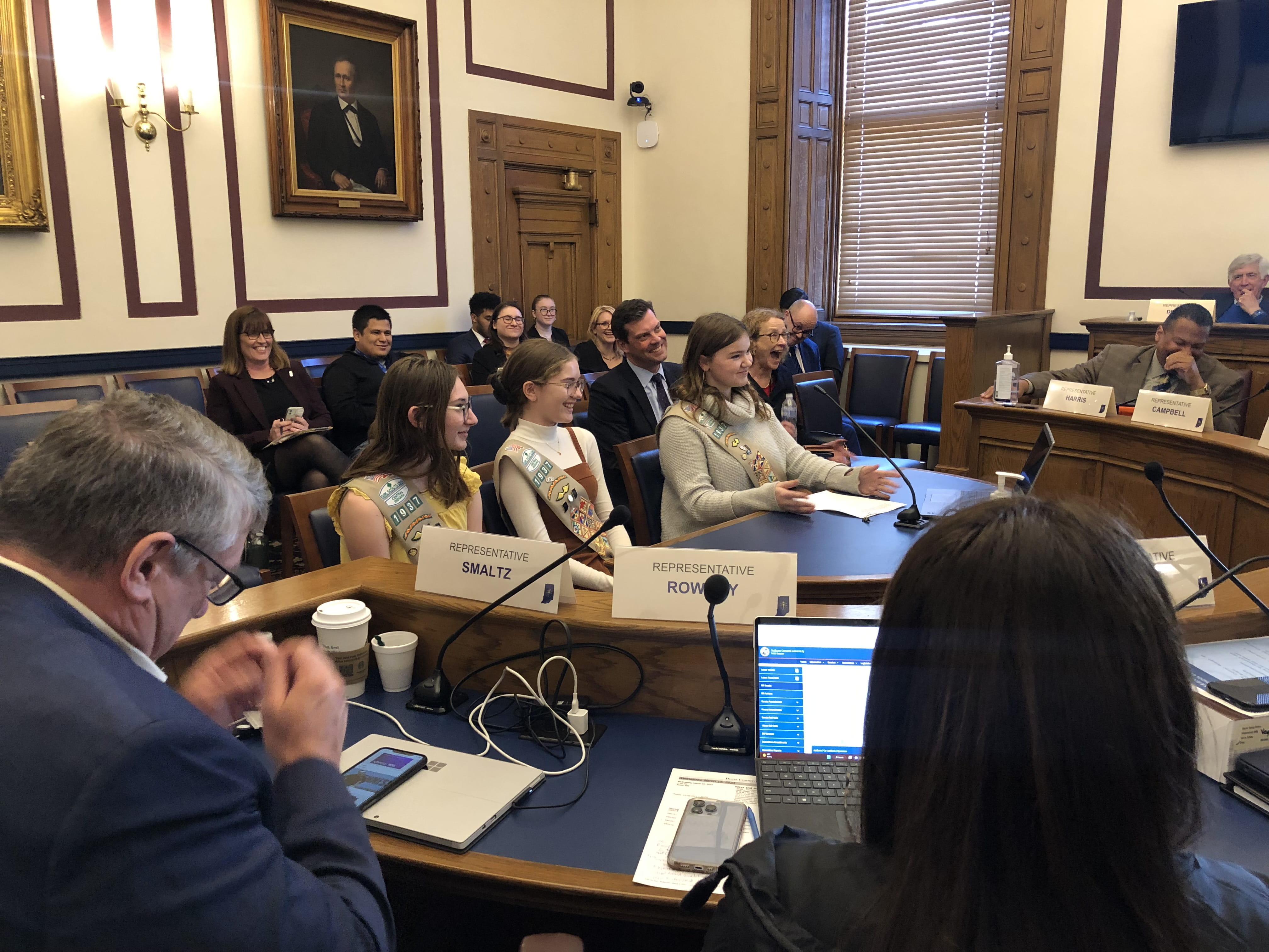 Troop 1937 testifies at the House Ways and Means Committee