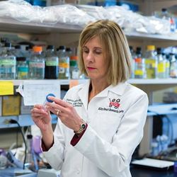 Dr. Ware in her lab
