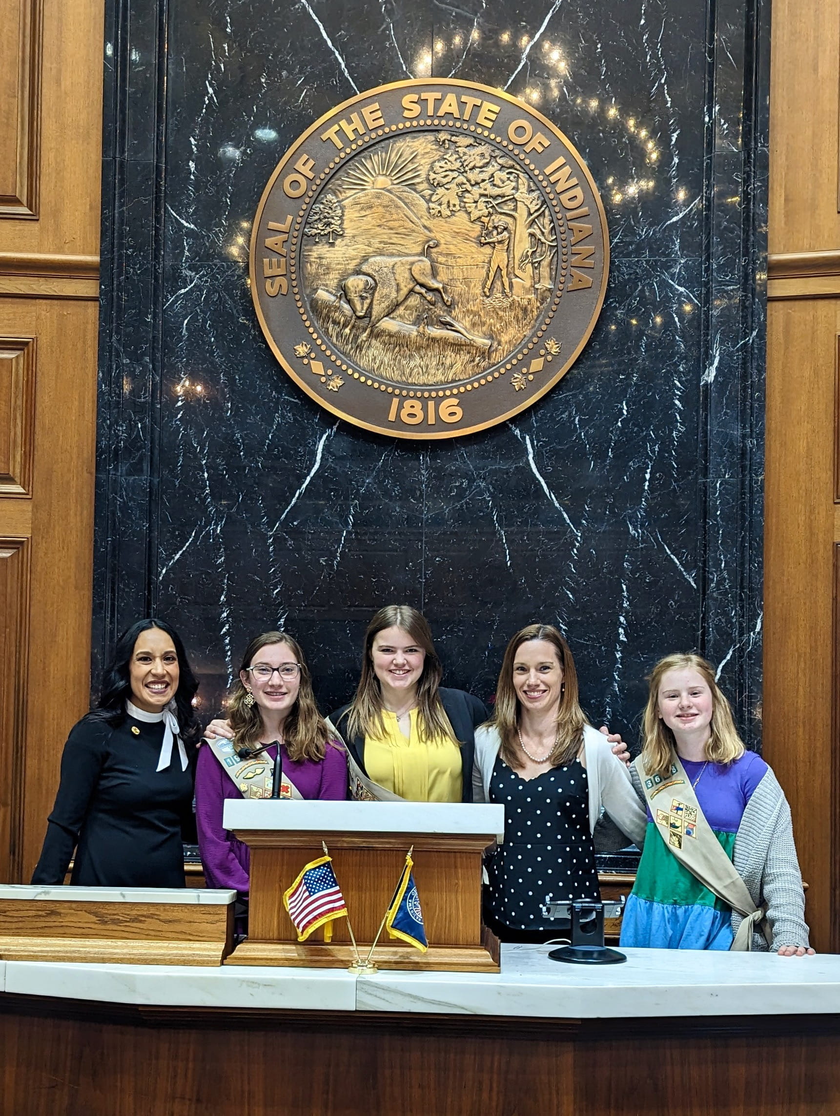 Troop 1937 with Rep. Garcia Wilburn