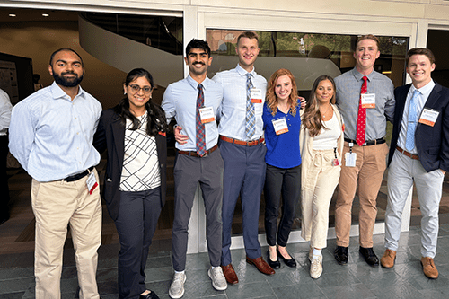 IU medical students pose for a photograph at the 2024 CTSI Annual Meeting.